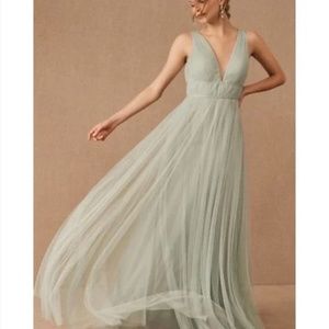 BHLDN Jenny Yoo Sarita Dress gown Green NEW